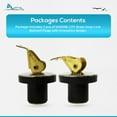 thumbnail image 7 of MARINE CITY Brass Snap Lock Baitwell Plugs Strong and Sturdy Fine Finish Drain Plug with Innovative Design 0.6 Inch for Boats, Yachts, Kayaks, Marines Pack of 2, 7 of 7