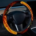thumbnail image 2 of Thanksgiving Pumpkin Pie 14.5 Inch Printing PVC Leather Auto Accessories Steering Wheel Cover, 2 of 6