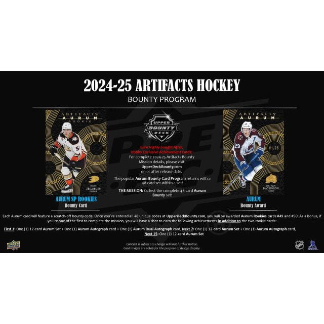 2024-25 Upper Deck Artifacts Hockey Cards Blaster Box