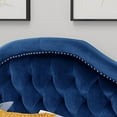 thumbnail image 3 of Christopher Knight Home Killian Velvet Headboard, Queen / Full, Navy Blue / Black, 3 of 3