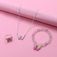 thumbnail image 2 of Collier Trois Pièces pour Petite Fille, Bracelet, Bague pour Enfants - Papillon, 2 of 2