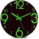 thumbnail image 1 of Baicccf Luminous Wall Clock - 12' Non-ticking Silent Wooden Clocks With Night Light - Large Decorative Wall Clock For Kitchen Office Bedroom,battery, 1 of 5
