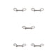 thumbnail image 3 of Eigraketly Perno Gancho de seguridad Ganchos de doble extremo de acero inoxidable Clips de metal resistentes a la corrosión Cadena de tachuelas Type2 NO2, 3 of 6