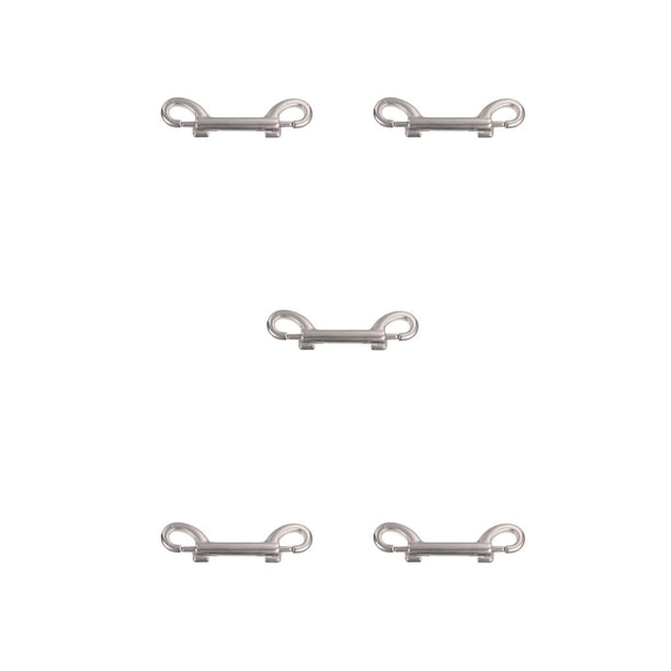 Yuarrent Perno Gancho de seguridad Ganchos de doble extremo de acero inoxidable Clips de metal de alta dureza resistentes a la corrosión Llave Type2 NO2