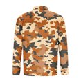 thumbnail image 5 of Blusa y camisa de manga larga con cuello vuelto para hombre, jersey de solapa con cremallera y manga larga, blusa informal estampada para San Valentín, poliéster para hombre, 5 of 5