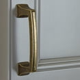 thumbnail image 2 of GlideRite 3 in. Center Classic Base Pull Cabinet Hardware Handle, Antique Brass, Pack of 10, 2 of 5