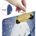 thumbnail image 4 of FMSHPON Merry Christmas Clipboard Hardboard Wood Nursing Clip Board and Pull for Standard A4 Letter 13x9 inches, 4 of 8