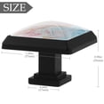 thumbnail image 3 of HemaKayy 3 Pack 1.45" Decorative Cabinet Knobs - Stylish ABS Glass Black Handles for Kitchen, Bedroom, & Home Furniture Decor - Durable & Elegant - Unique Marble Design, 3 of 7