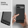thumbnail image 4 of JETech Slim Fit Case for Google Pixel 7, Thin Phone Cover Matte Finish with Shock-Absorption and Carbon Fiber Design (Black), 4 of 7