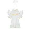 thumbnail image 5 of LiiYii Kids Girls 3Pcs Angel Suit Carnivals Party Fancy Dress Up Outfits White 16, 5 of 7