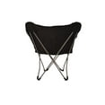 thumbnail image 4 of Mainstays Micro Suede Fabric Butterfly Folding Chair, Black, 4 of 5