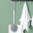 thumbnail image 5 of Unique Bargains 1 Pc Double Sided Wave Handle Bath Brush for Bathroom 16.93"x4.13"x3.94" Gray White, 5 of 6