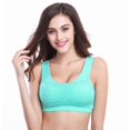 thumbnail image 2 of Women's Seamless Comfortable Lace Sports Bra with Removable Pads, 2 of 7
