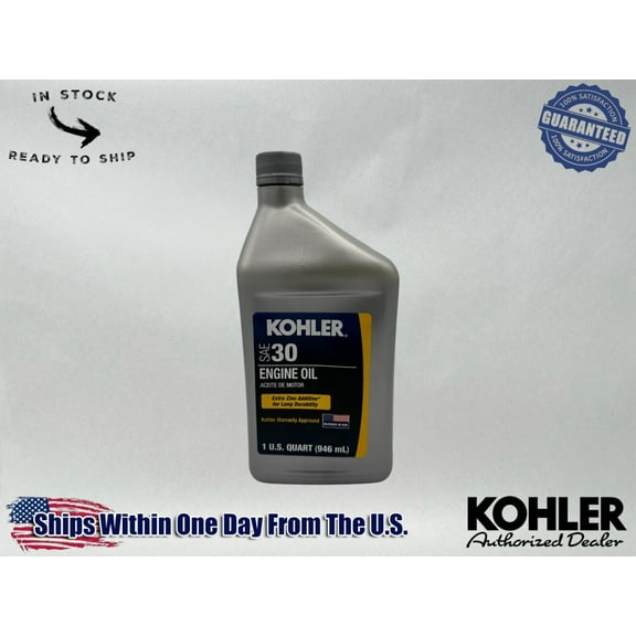 Kohler Genuine OEM Synthetic Blend SAE 30 4-Cycle Engine Oil 25 357 03-S