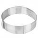thumbnail image 1 of Molde para cortar pasteles, anillo Circular de acero inoxidable ajustable de 24-30cm, herramienta para hornear, 1 of 8