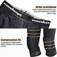 thumbnail image 4 of COOLOMG Basketball Leggings with Knee Pads for Kids Youth 3/4 Compression Pants Capri Tights Side Pockets, 4 of 4