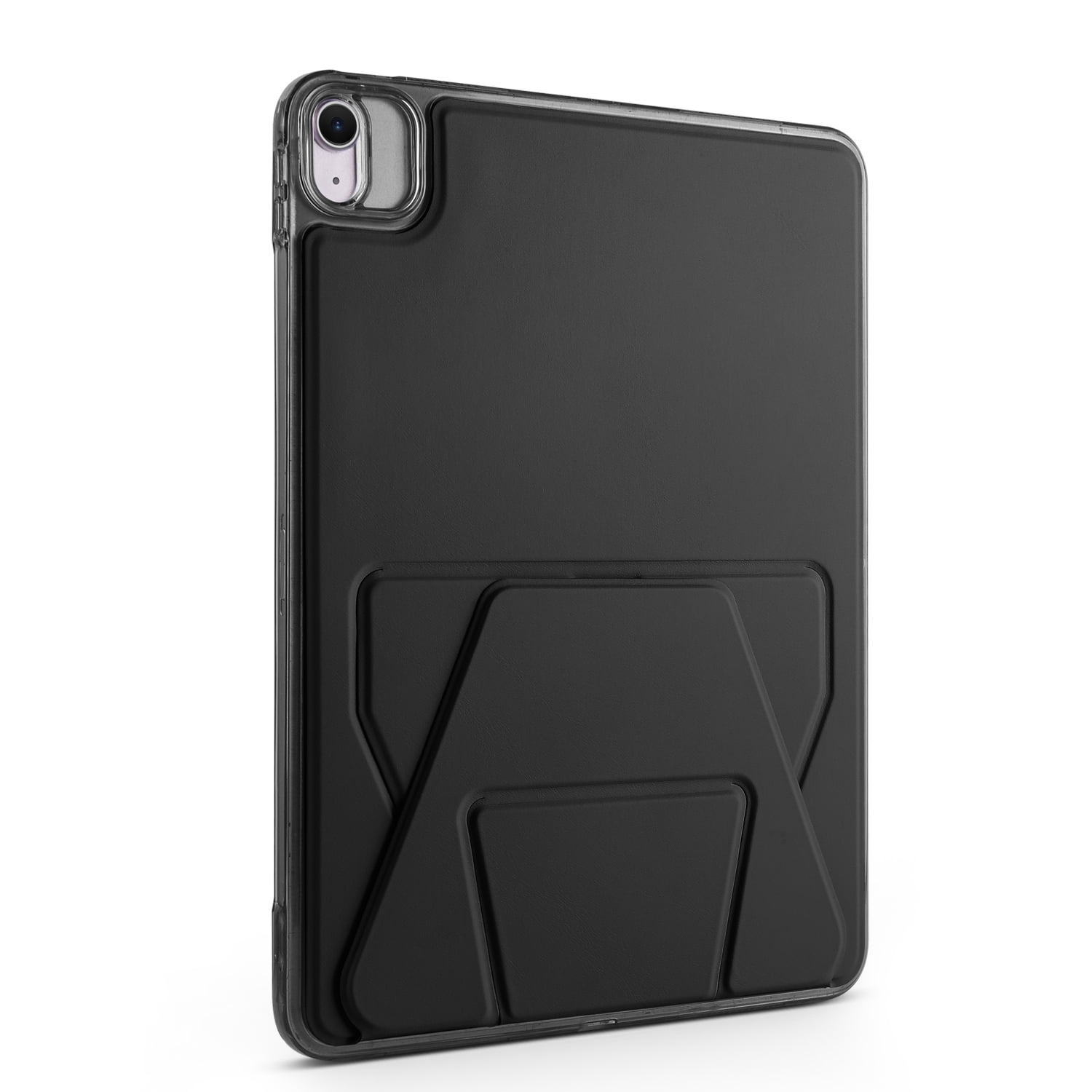 TECH CIRCLE Slim Back Cover Case for iPad 6th/5th Generation (2018/2017), iPad Air 9.7" Case with Built-in Kickstand, Supports Apple Pencil Charging & Attachment, Lightweight Thin Case, Black