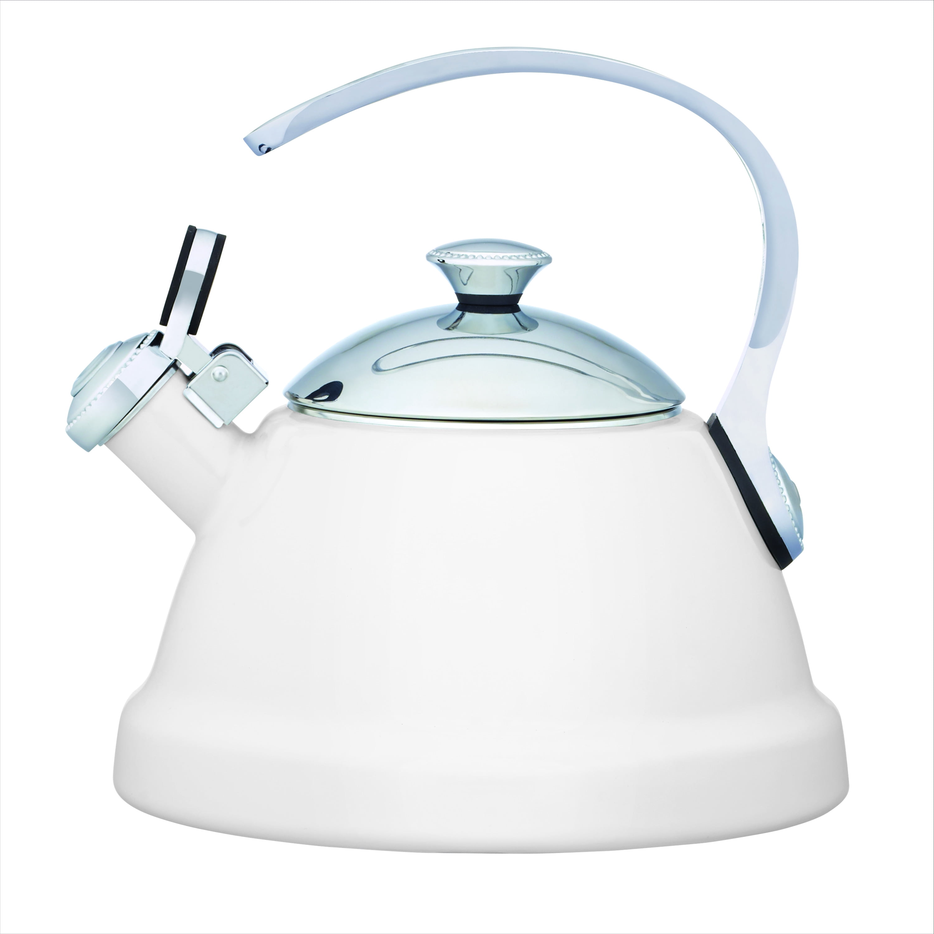 Copco White Beaded Enamel On Steel 2 Quart Tea Kettle