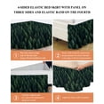 thumbnail image 6 of Green Forest Wrap Around Bed Skirts for King Bed 18" Drop, Bed Skirt with Adjustable Elastic Belt Dust Ruffle Bed Valance for Bedroom Hotel Luxury Modern Pine Trees Mysterious Art Bed Frame Cover, 6 of 7