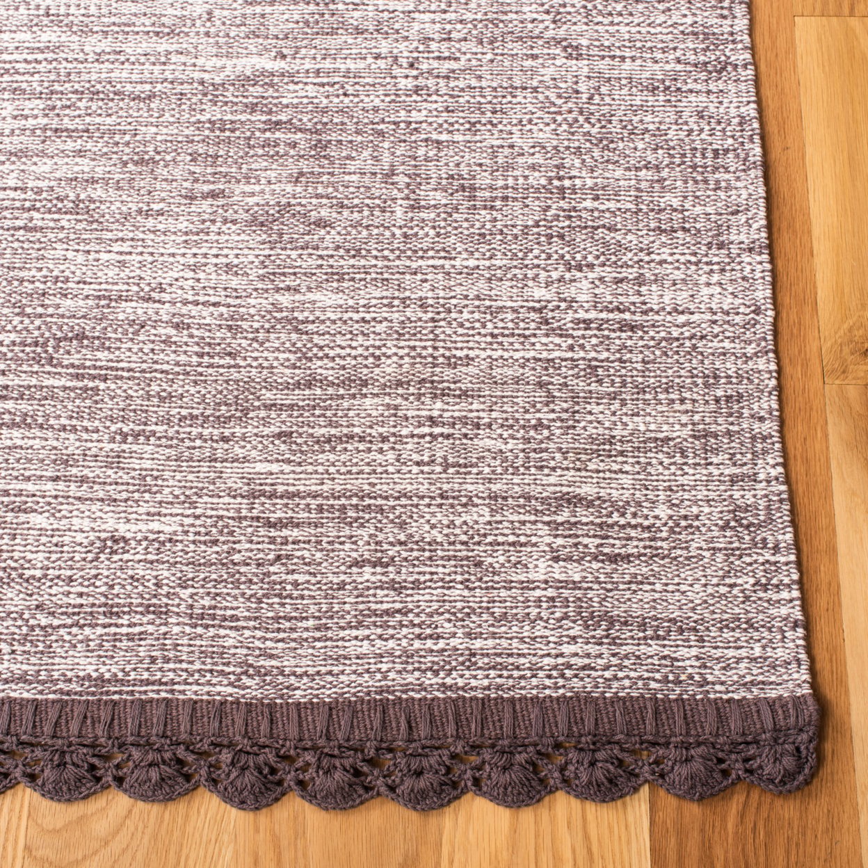 thumbnail image 3 of SAFAVIEH Montauk Sharlene Solid Braided Cotton Area Rug, Charcoal, 3' x 5', 3 of 8