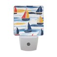 thumbnail image 6 of Yayeee LED Plug in Night Light for The Home with Auto Dusk to Dawn Light Sensors, 2 Pack, Orange Hand Drawn Sailboats, 6 of 6
