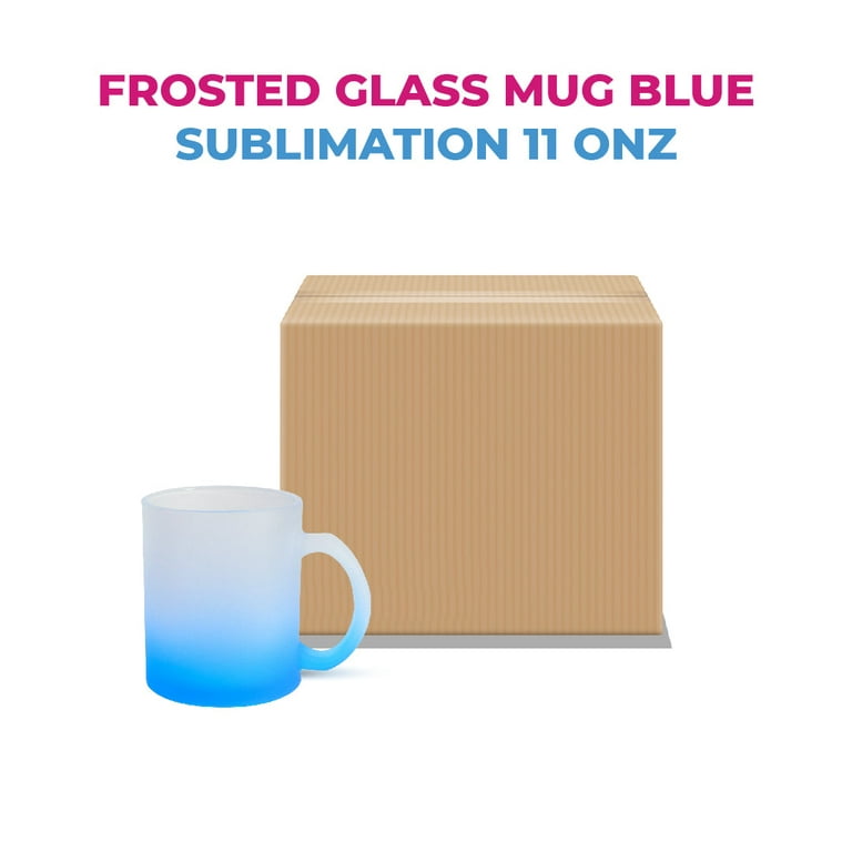 11 oz Inner & Handle Colored Mug - Blue – Blank Sublimation Mugs