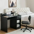 thumbnail image 2 of Giantex  Computer Desk, Home Office Desk w/Adjustable Shelf & Keyboard Tray, tudy Writing Desk, Black, 2 of 9
