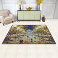 thumbnail image 2 of FREEAM Abstract Artwork Area Rug 20"x31", Oil Painting Autumn Park Polyester Area Rug Mat for Living Dining Dorm Room Bedroom Home Decorative, 2 of 5