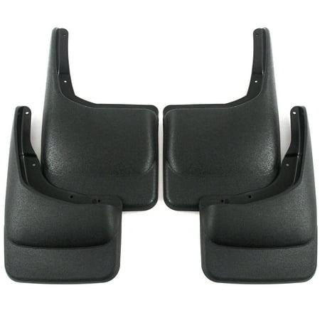 Heavy Duty Splash Guards - Premium Heavy Duty Molded 2004-2014 Compatible with Ford F-150 Mud Flaps Guards Splash Front Rear 4pc Set (Without Fender Flares)