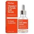 thumbnail image 1 of Terrafique Vitamina C E Suero de ácido ferúlico - Suero potenciador de vitamina C - Suero antienvejecimiento de vitamina C con niacinamida - Suero hidratante para todo tipo de piel - 1 fl oz, 1 of 5