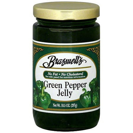 Braswell's Green Pepper Jelly, 10.5 oz (Pack of