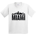 thumbnail image 3 of Inktastic Miami Skyline Grunge Youth T-Shirt, 3 of 5