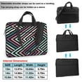 thumbnail image 2 of ZNDUO Abstract Stripes Pattern Laptop Bag, 13 inch Business Casual Durable Laptop Backpack, 2 of 8