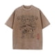thumbnail image 2 of Camiseta lavada de albaricoque para hombre, ropa de calle de Hip Hop, camiseta de gran tamaño con estampado gráfico de Anime, Tops Vintage sueltos de algodón de manga corta de verano, 2 of 5