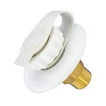 WATER INLET, 2-3/4IN PLASTIC FLANGE, WHITE, LEAD-FREE, BULK