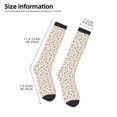 thumbnail image 5 of Fotbe Rose Flowers print Women's Men's Novelty Crew Socks Cotton Socks Knee High Socks for Walking,Running,Nurses,Pregnancy, 5 of 9
