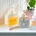 thumbnail image 1 of Dispensador de jabón, líquido de lavado de manos rellenable, detergente para platos, botella de loción de champú con cabezal de bomba, ideal para cocina y baño (paquete de 2 (300 ml + 500 ml)), 1 of 5