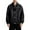 Black, variant on Men's Leather Jacket, Workwear Motorcycle, Pebbled Leather, Zipper Pockets, Stand Collar, Fall Outerwear for Men