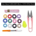 thumbnail image 3 of Shisuyan Embroidery Tool Kit 1 Set of Practical 12-Color Threads Scissors Assorted Color 1Set, 3 of 8