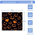 thumbnail image 5 of SKYSONIC Halloween Pumpkin Washcloths Set of 2, Highly Absorbent Soft Cotton Fingertip Towels for Bathroom, Kitchen, Gym, Spa, Home Decor, 12 x 12 Inch, 5 of 7