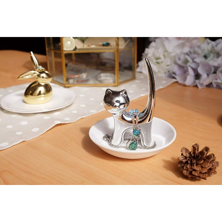 PUDDING CABIN Elephant Ring Holder Ring Dish, Elephant Gifts for Women  Christmas