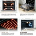 thumbnail image 5 of Rangaire RRI303GS 30" Glass Touch Induction Range Oven - Stainless Steel, Induction Burners, True Convection, Self Cleaning, Easy Reach Racks, 5 of 8