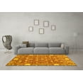 thumbnail image 3 of Ahgly Company Indoor Round Abstract Yellow Modern Area Rugs, 8' Round, 3 of 4