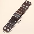 thumbnail image 4 of Hommes Bracelet Clouté Rivet Mode Poignet en Faux Cuir Bracelet Punk Bracelet, 4 of 10