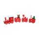 thumbnail image 1 of Advancent Tren de Feliz Navidad 4 secciones Decoración de Regalo para niños Oso Muñeco de nieve Decoraciones Arreglo Suministros Kits de decoración para fiestas Rojo, 1 of 6