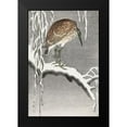thumbnail image 2 of Koson, Ohara 17x24 Black Modern Framed Museum Art Print Titled - Heron on snowy tree branch, 2 of 5