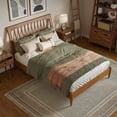 thumbnail image 4 of AFI Orleans Full Solid Wood Low Profile Sleigh Platform Bed in Light Toffee, 4 of 13
