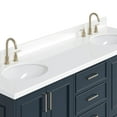 thumbnail image 4 of Ariel Stafford 73 Inch Double Oval Sink Vanity With White Quartz Countertop W/1.5" Edge In Midnight Blue, 4 of 10
