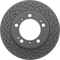 thumbnail image 4 of Centric Premium Rear Brake cross-drilled rotor 298x24mm (2 required),anti-corrosion coating ,not black.Fits select: 1999 Porsche 911 Carrera, 4 of 5