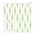 thumbnail image 6 of Seabrook Designs  Striped Ikat Peel and Stick Wallpaper 27 in. W x 18 ft. L - Macaw Green, 6 of 7